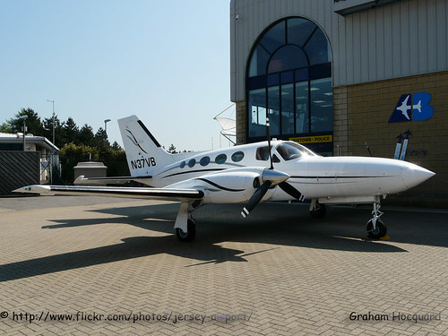 N37VB Cessna 421C Golden Eagle by Jersey Airport Photography