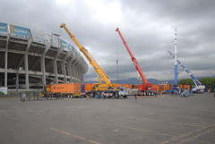 Segundo día de montaje - Estadio Azteca 08