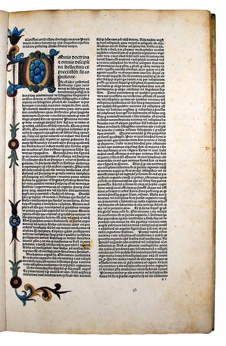 Decorated page from Paulus Venetus: Expositio in libros Posteriorum Aristotelis