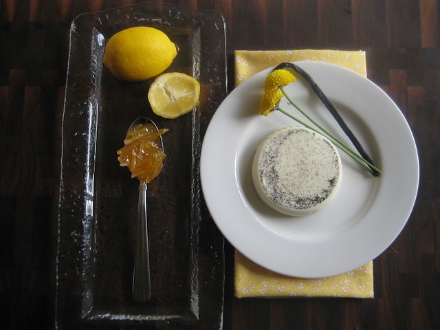 lemon panna cotta with lemon marmalade
