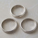 Rings, soldered and formed into circles