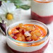 Strawberry yogurt verrines & caramelised nectarine