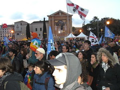 Rom 26.03.2011.: Kundgebung am San Giovanni Platz