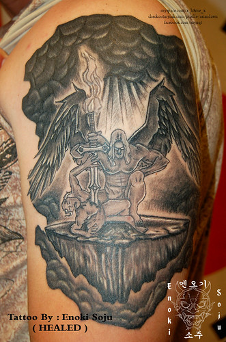 saint michael tattoo. Custom Designed Saint Michael
