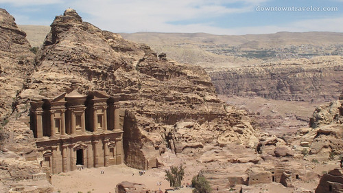 Monestary ruins in Petra Jordan
