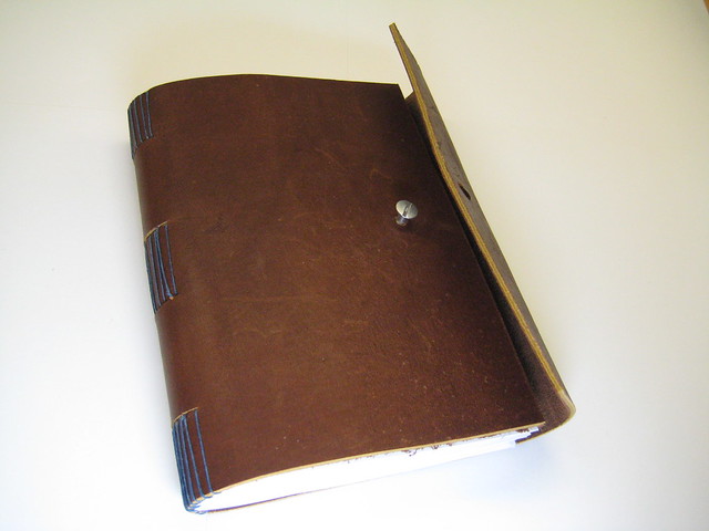 leather sketchbook screwpost fastener
