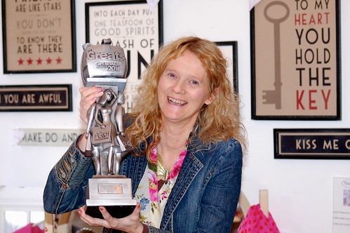 Allison Brook of Tiger Tiger with her award