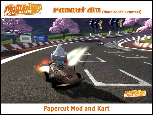 ModNation Racers recent DLC: papercut