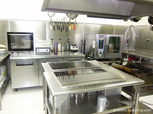 El Cielo's kitchen features an induction stove.