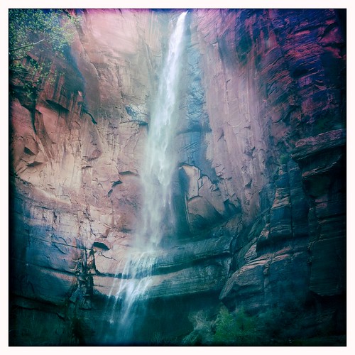 Zion - River Walk waterfall