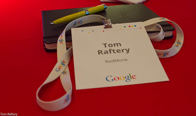 Google's EU Data Center Summit conference badge