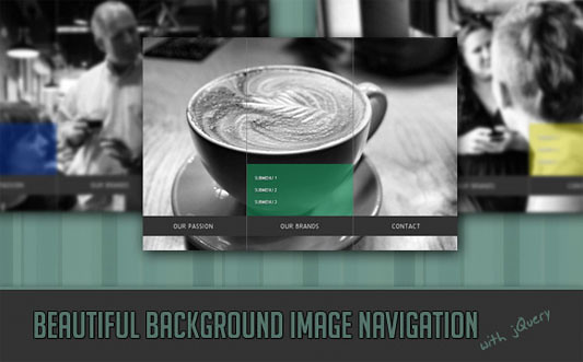 Beautiful Background Image Navigation with jQuery
