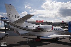 OO-EBE - 560-6025 - Flying Partners - Cessna 560XL Citation XLS+ - 100724 - Farnborough - Steven Gray - IMG_7704