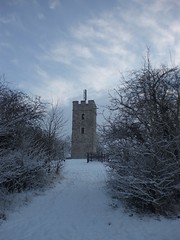 The Tower at St Michael's Mount in the Snow