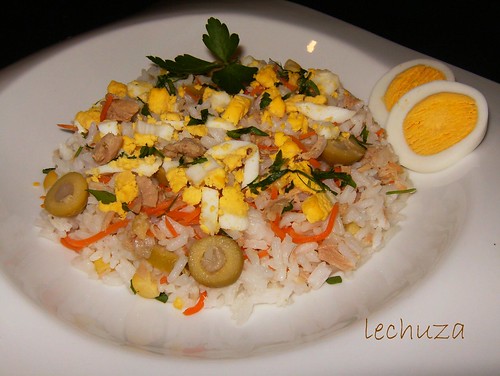Ensalada de arroz-plato