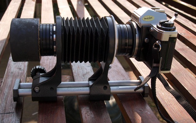 Home-made Petzval-style lens