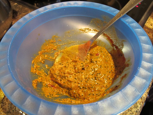 Making the spice paste