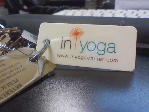 In Yoga Center keychain by Petunia21