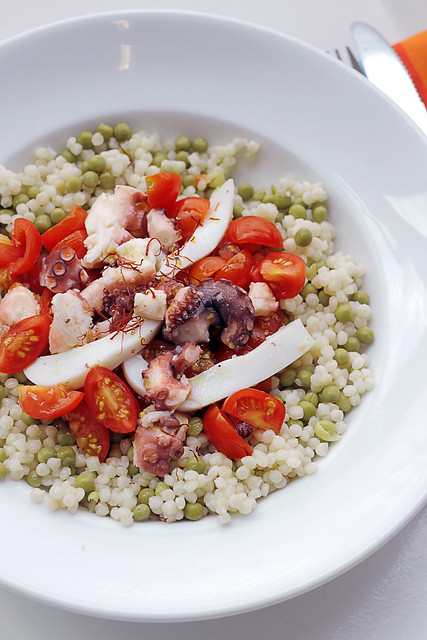 Squid, Octopus and Tomatoes Couscous
