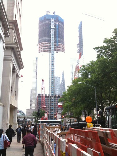 The Freedom Tower under construction