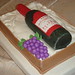 Wine bottle birthday cake