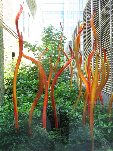 Dale Chihuly : Amber Cattails @ Museum of Fine Art, Boston