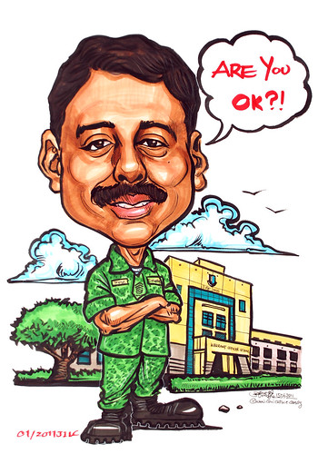 Caricature for Singapore Armed Forces 15062011
