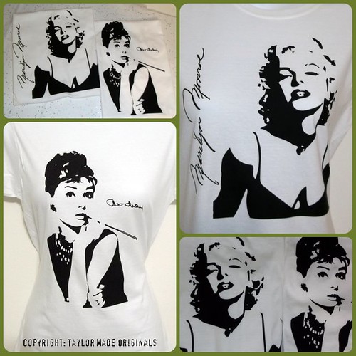 Marilyn & Audrey Custom TShirts