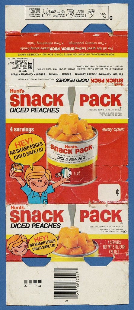 Snack Pack Peaches - 1974