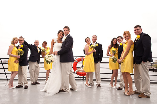 Rockstar Couple Kat Rick's Nautical Cruise Ship Wedding Boston MA 