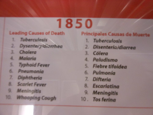Causes of death in 1850