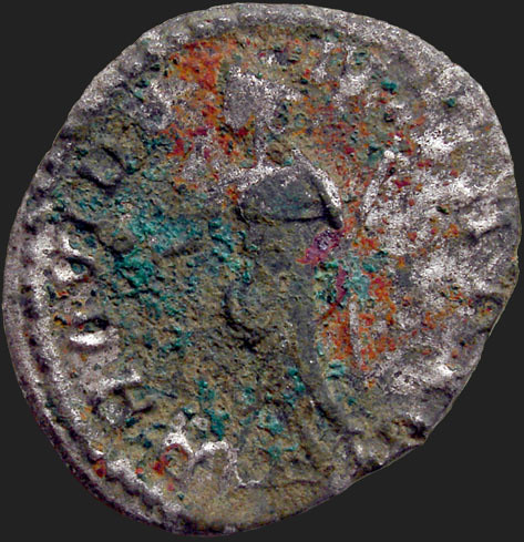 Colours on a Roman Coin