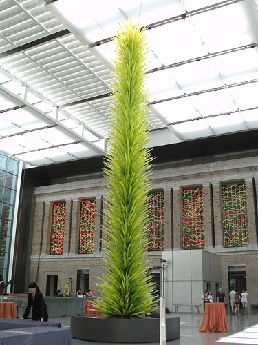 Dale Chihuly : Lime Green Icicle Tower @ Museum of Fine art, Boston
