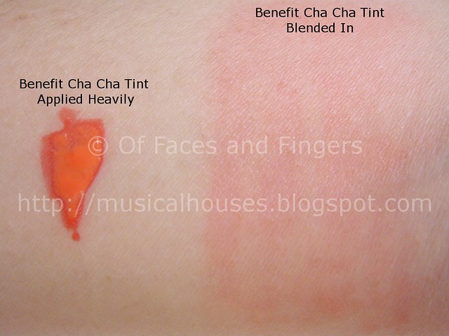 operador formación Aterrador Benefit Cha Cha Tint: Review, Swatch, FOTD - of Faces and Fingers