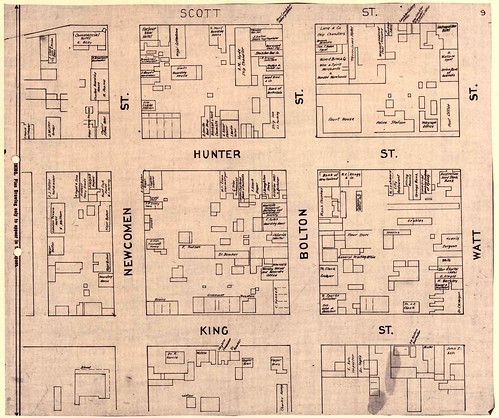 Mahlstedt and Gee plan - M2040 - Sheet 9 - Plan of Newcastle January 1886