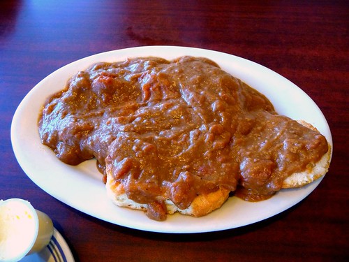 Tomato Gravy and Biscuits at Cisco's