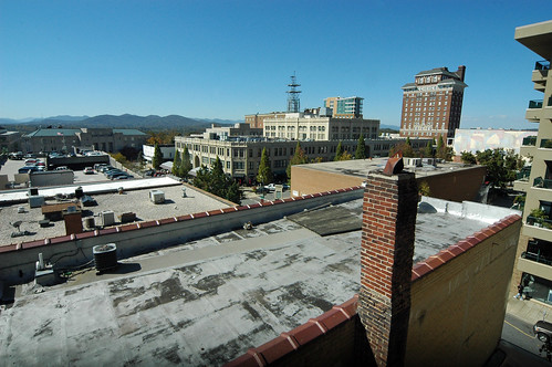 Asheville rooftops, fall 2010