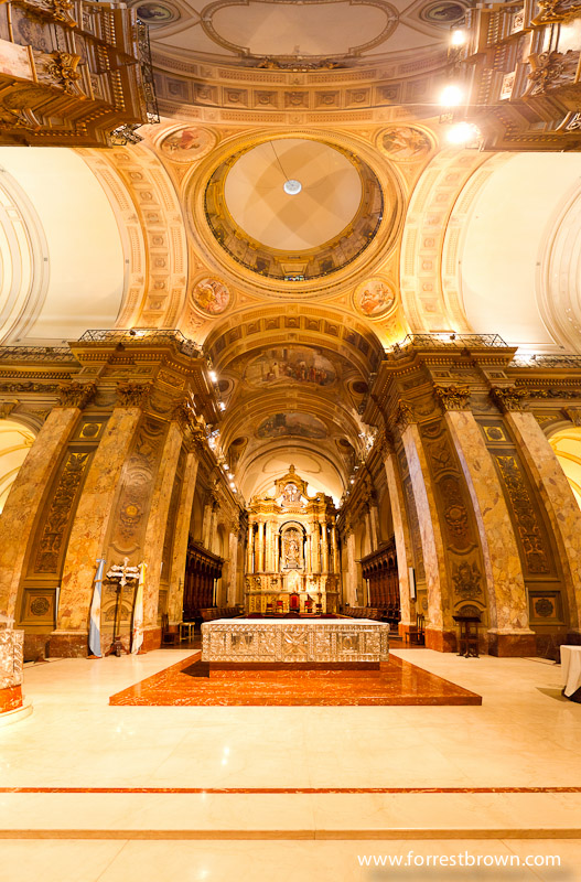 Panorama of the Buenos Aires Metropolitan Cathedral