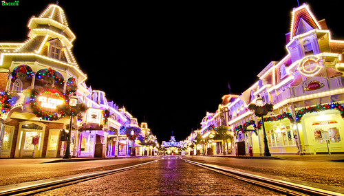 A Mouse-Eye View of Main Street at Christmas