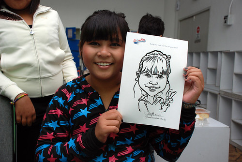 Caricature live sketching for Snow City Winter Wonderland Activities- Day 3 - 2