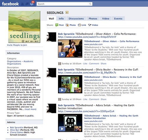 Seedlings on Facebook