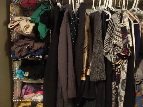 my closet before the colourful things