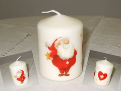 Candle "Santa"