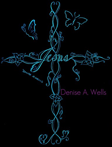 jesus cross tattoo designs. Jesus Cross by Denise A. Wells