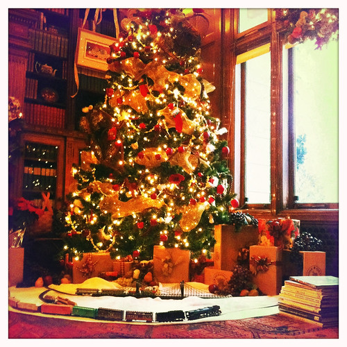 Train Around the Tree at the Pittock Mansion