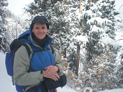 Dennis Hiking in Snow