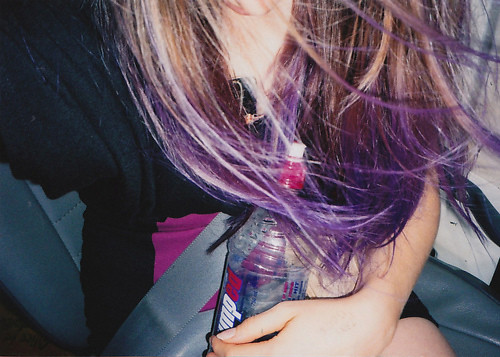 1 hair purple