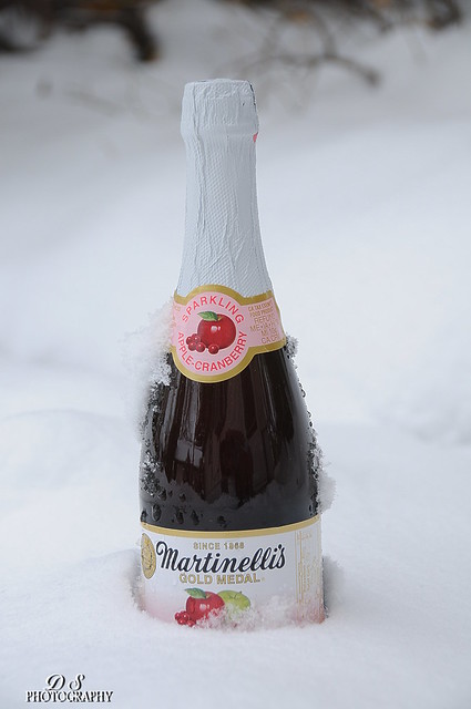Champagne in the snow