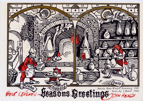 John Hench Christmas Card 1986