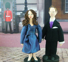 Kate and William Miniature Art Dolls